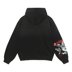 Letter Pattern Hoodie #V3445