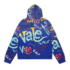 Letter Pattern Hoodie #VA01