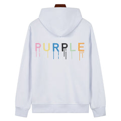 Logo Pattern Printed Hoodie