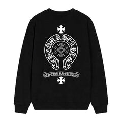 Letter Cross Pattern Sweatshirt #D19