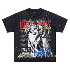 Dream Within A Dream Rhinestone Tee