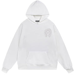 Letter Cross Pattern Hoodie #B99