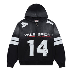 Letter Pattern Hoodie #V155