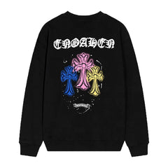 Letter Cross Pattern Sweatshirt #D25