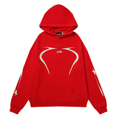 Sports Jet Black / Red Hoodie