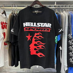 Family Letter printed T-Shirt Black