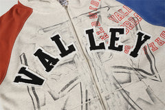 Letter Pattern Hoodie #V3457