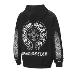 CH Letter Cross Pattern Hoodie #K14