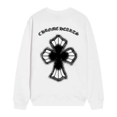 Letter Cross Pattern Sweatshirt #D09