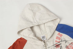 Letter Pattern Hoodie #V3457