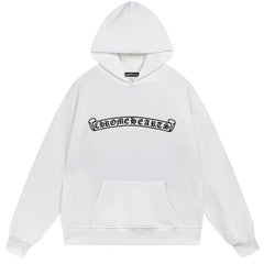 Letter Cross Pattern Hoodie #B93