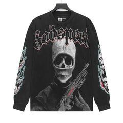 Skeleton Gunner Long Sleeve T-Shirt
