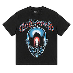 Broken Skull Pattern T-shirt #G1191/G3191