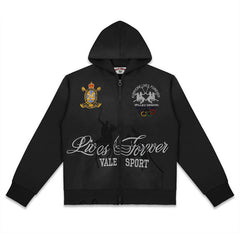 Letter Pattern Hoodie #V6086