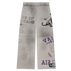 Letter Pattern Pants #V8298