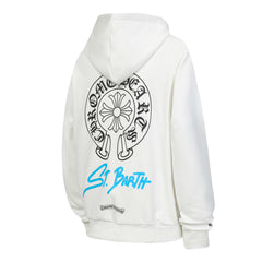 CH Letter Cross Pattern Hoodie #K02